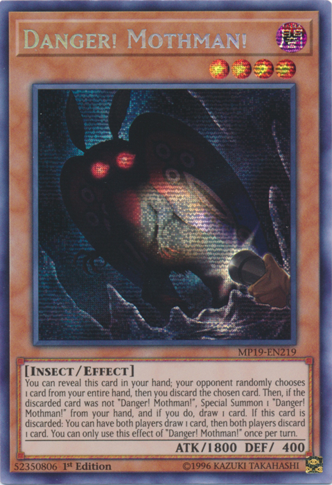 Danger! Mothman! [MP19-EN219] Prismatic Secret Rare | Gear Gaming Fayetteville