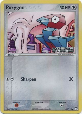 Porygon (80/113) (Stamped) [EX: Delta Species] | Gear Gaming Fayetteville