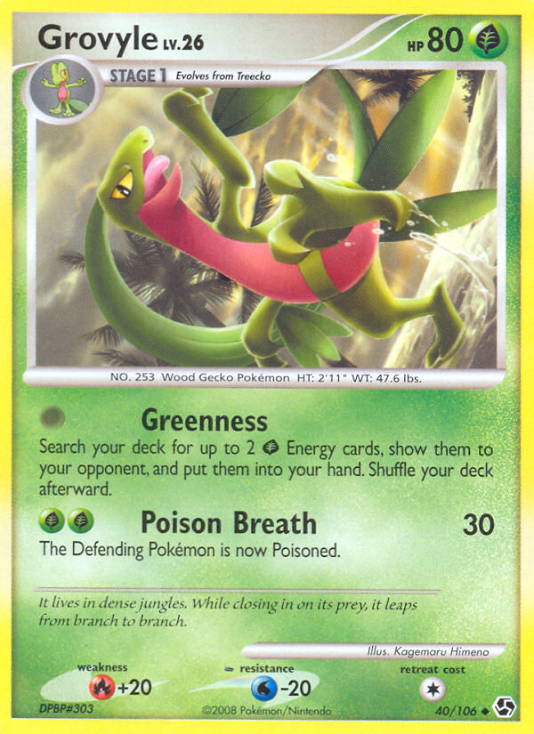 Grovyle (40/106) [Diamond & Pearl: Great Encounters] | Gear Gaming Fayetteville