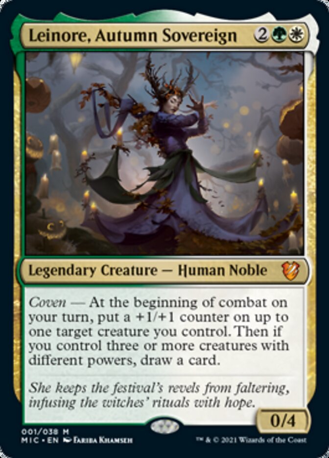 Leinore, Autumn Sovereign (Display Commander) [Innistrad: Midnight Hunt Commander] | Gear Gaming Fayetteville