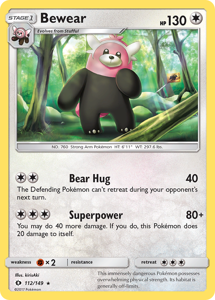 Bewear (112/149) [Sun & Moon: Base Set] | Gear Gaming Fayetteville