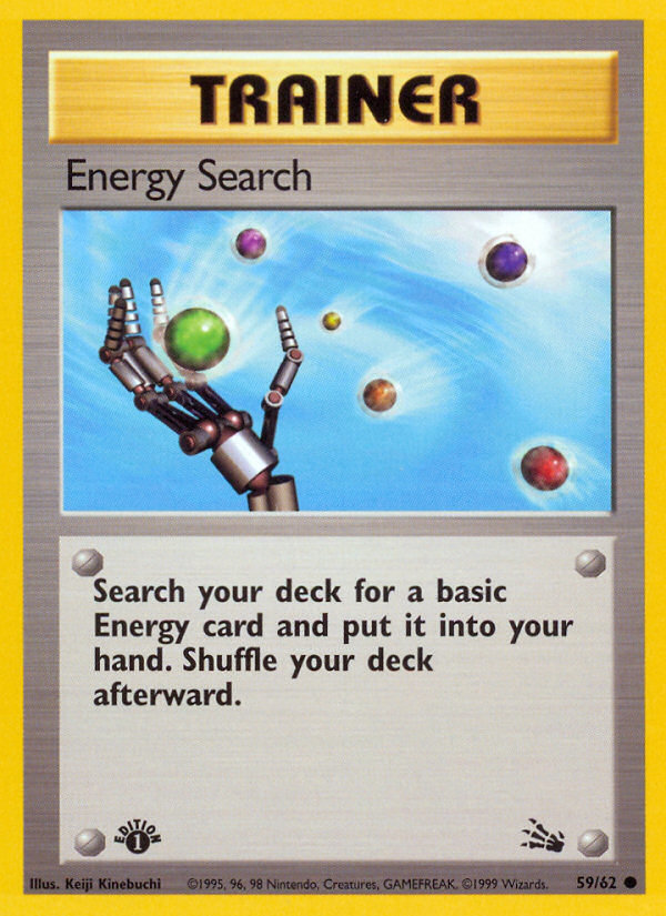 Energy Search (59/62) [Fossil 1st Edition] | Gear Gaming Fayetteville