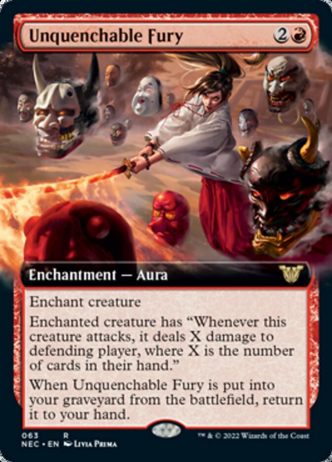 Unquenchable Fury (Extended Art) [Kamigawa: Neon Dynasty Commander] | Gear Gaming Fayetteville