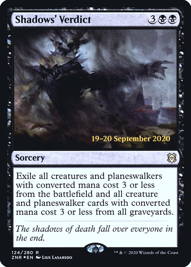 Shadows' Verdict [Zendikar Rising Prerelease Promos] | Gear Gaming Fayetteville