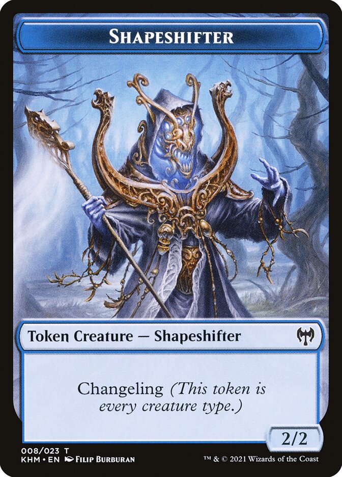 Elf Warrior // Shapeshifter Double-Sided Token [Kaldheim Tokens] | Gear Gaming Fayetteville