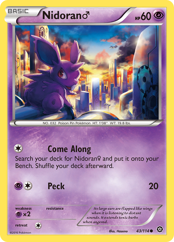 Nidoran (43/114) (Male) [XY: Steam Siege] | Gear Gaming Fayetteville