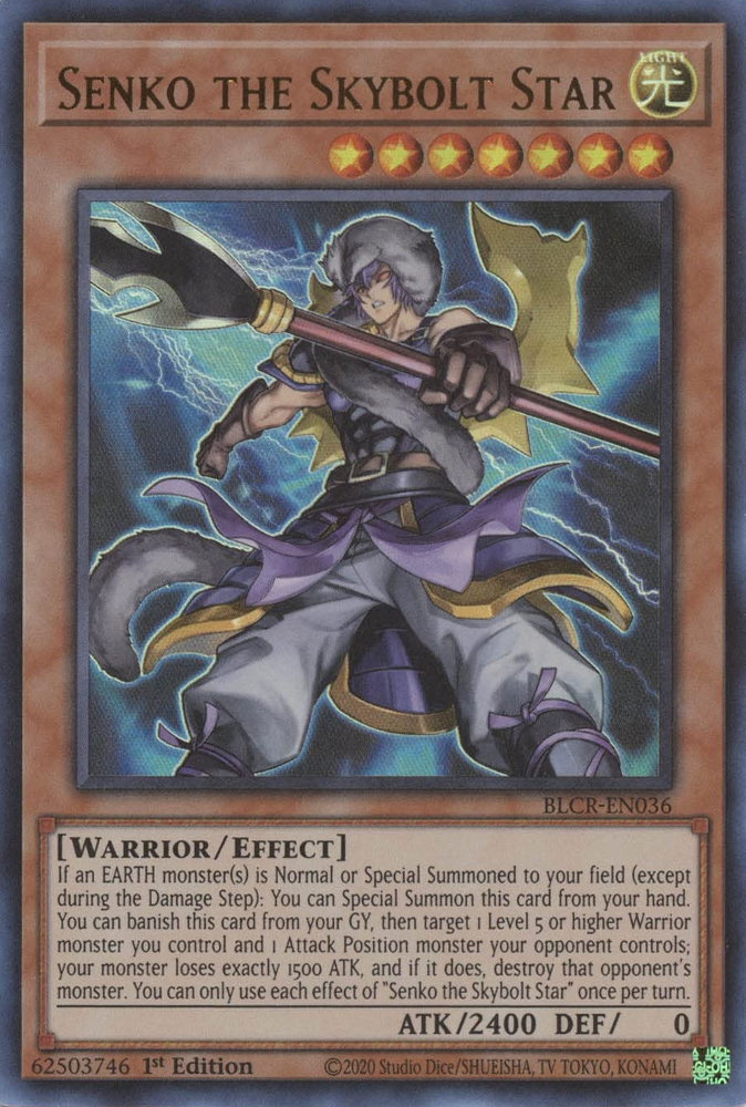 Senko the Skybolt Star [BLCR-EN036] Ultra Rare | Gear Gaming Fayetteville