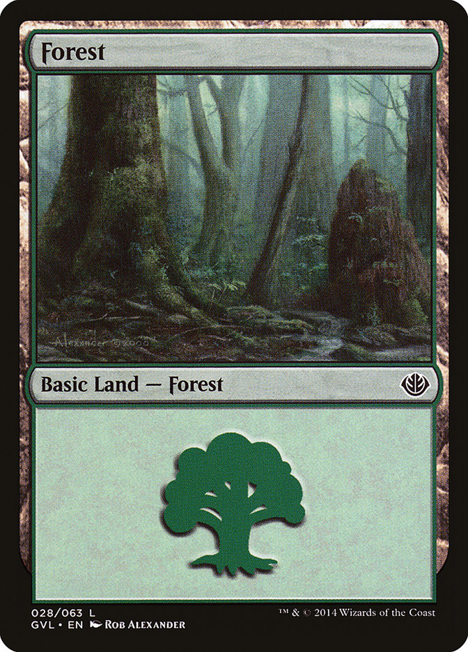 Forest (28) (Garruk vs. Liliana) [Duel Decks Anthology] | Gear Gaming Fayetteville