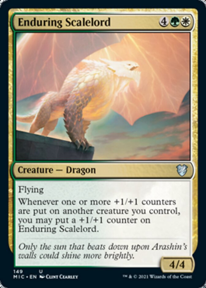 Enduring Scalelord [Innistrad: Midnight Hunt Commander] | Gear Gaming Fayetteville