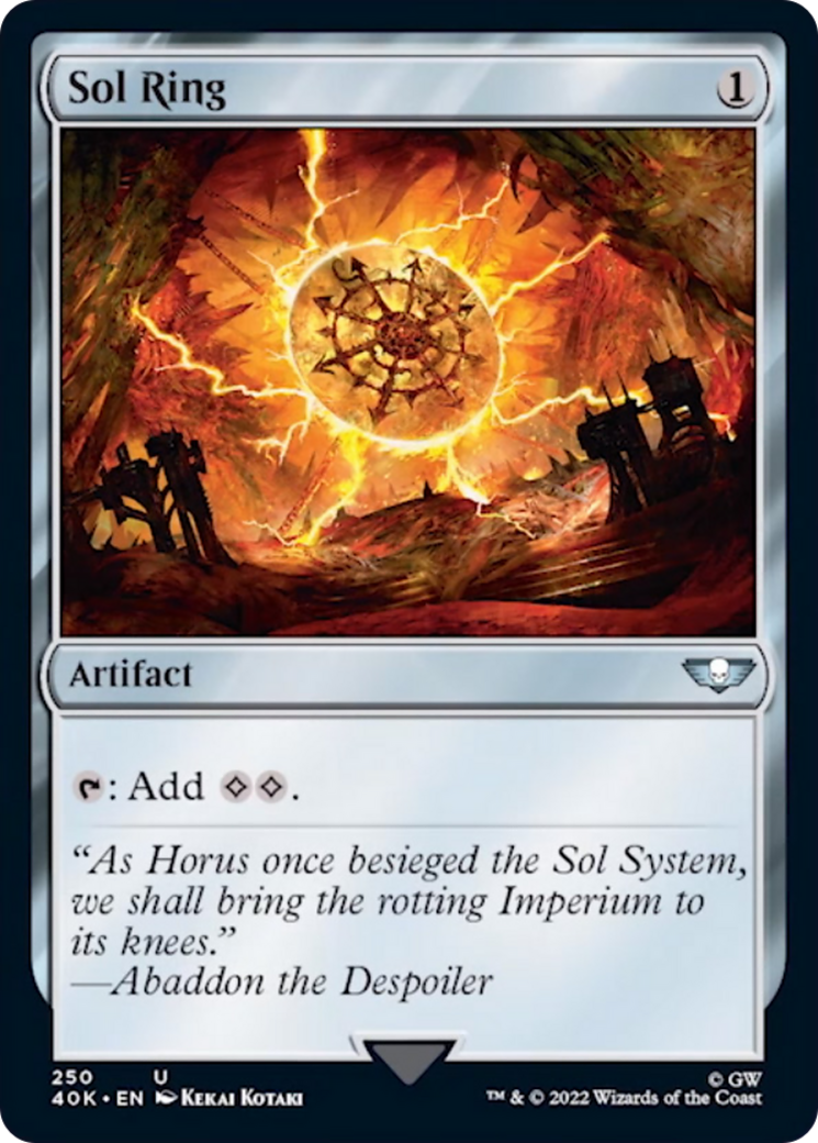 Sol Ring (250) (Surge Foil) [Warhammer 40,000] | Gear Gaming Fayetteville