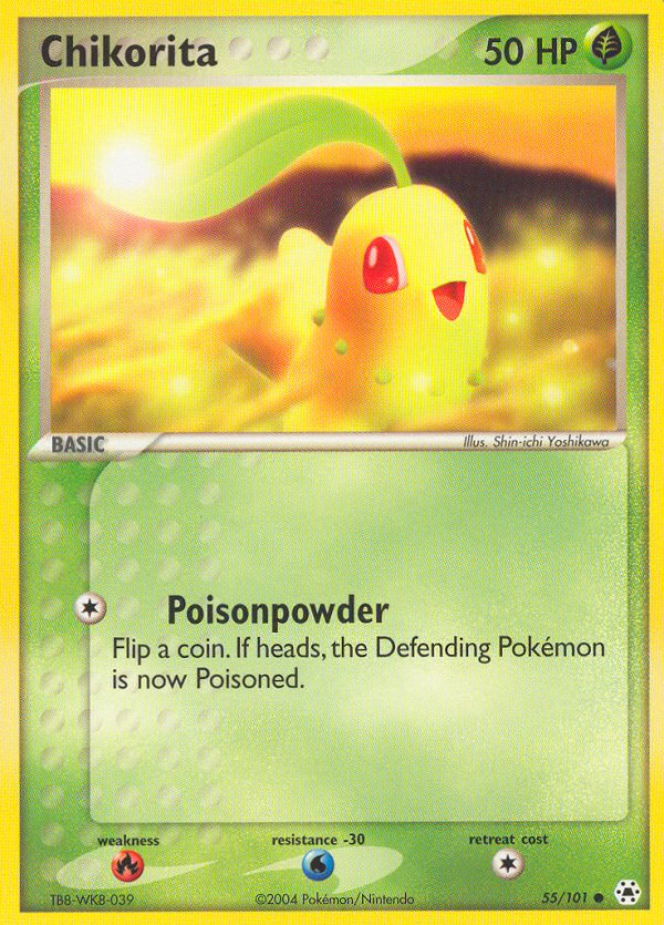 Chikorita (55/101) [EX: Hidden Legends] | Gear Gaming Fayetteville