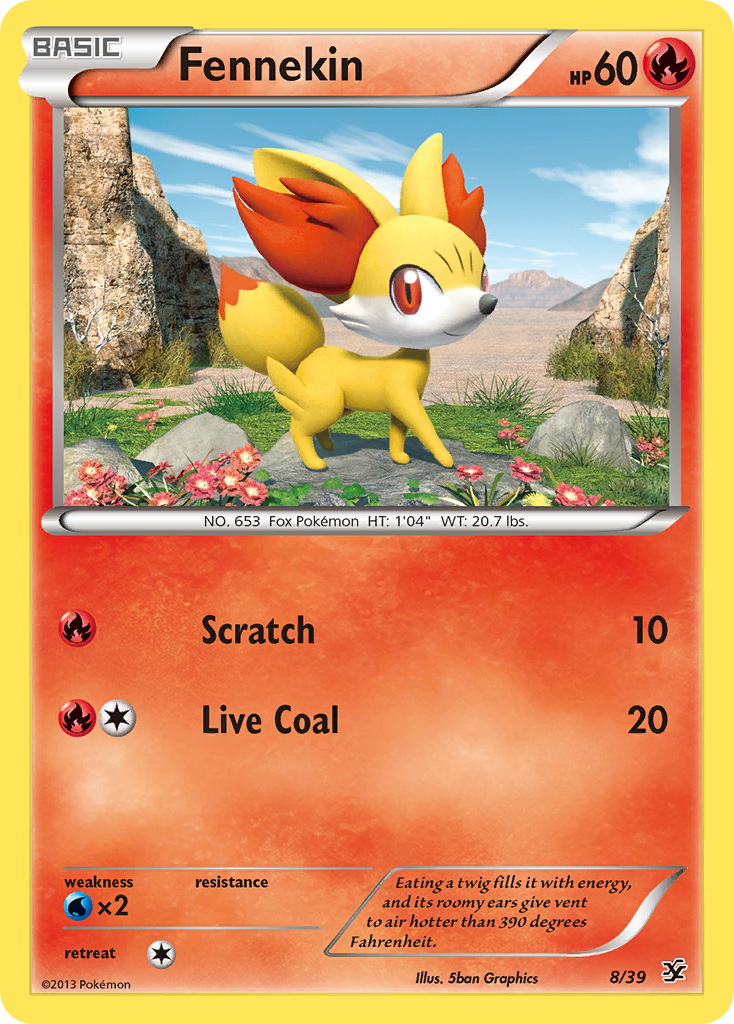 Fennekin (8/39) [XY: Kalos Starter Set] | Gear Gaming Fayetteville