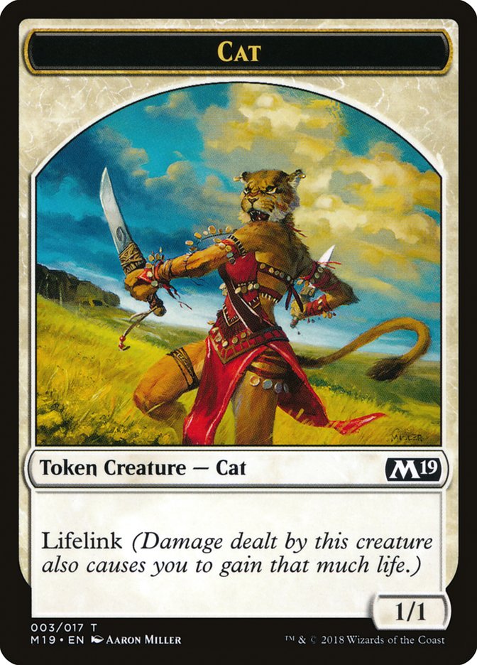 Cat Token [Core Set 2019 Tokens] | Gear Gaming Fayetteville