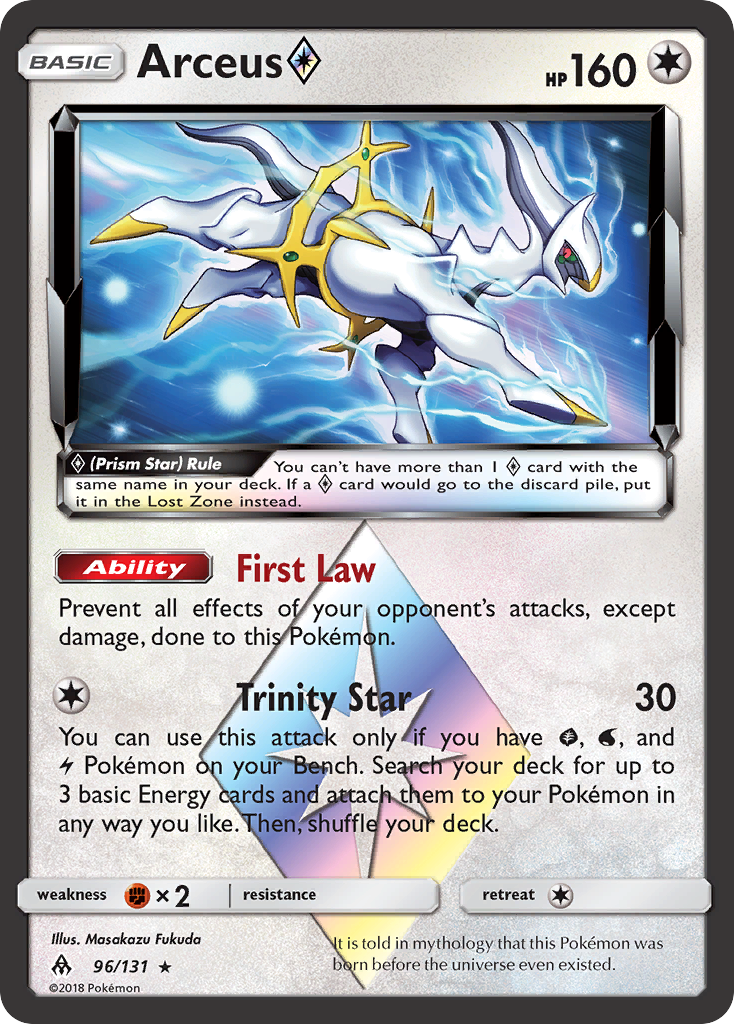 Arceus (96/131) (Prism Star) [Sun & Moon: Forbidden Light] | Gear Gaming Fayetteville