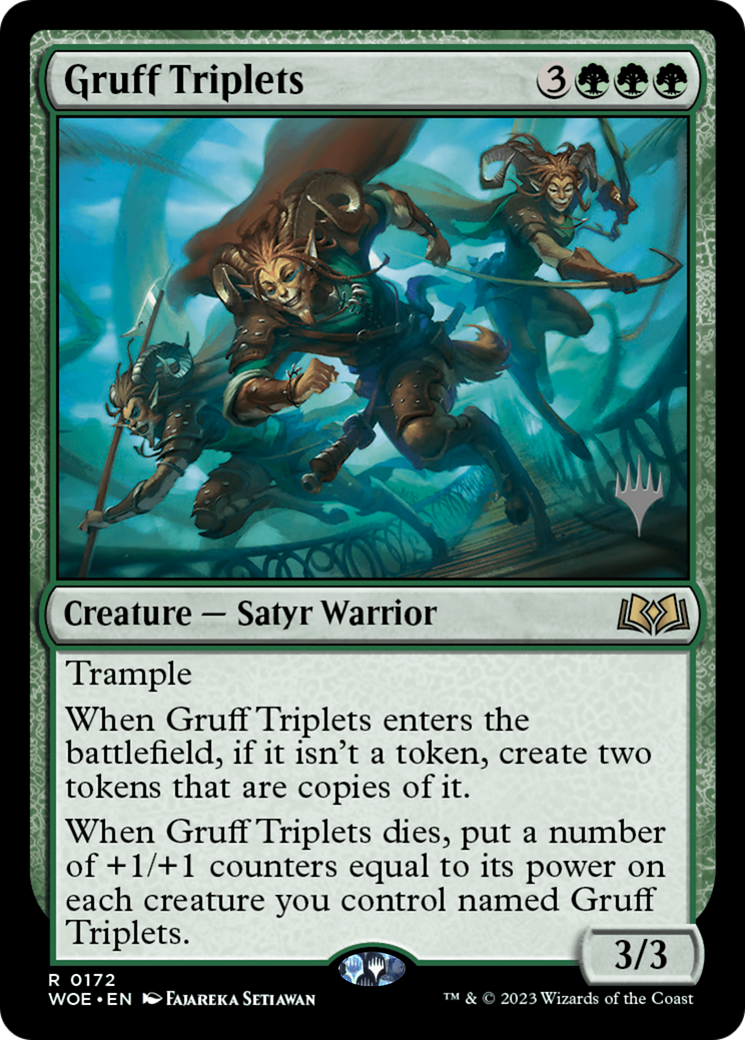 Gruff Triplets (Promo Pack) [Wilds of Eldraine Promos] | Gear Gaming Fayetteville