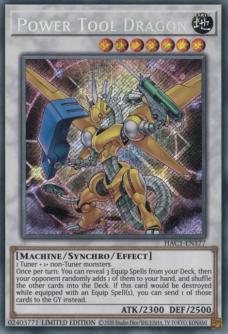 Power Tool Dragon [HAC1-EN177] Secret Rare | Gear Gaming Fayetteville