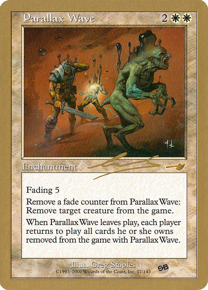 Parallax Wave (Nicolas Labarre) (SB) [World Championship Decks 2000] | Gear Gaming Fayetteville