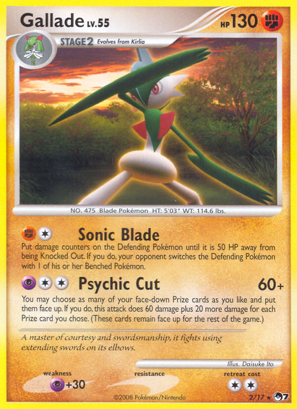 Gallade (2/17) [POP Series 7] | Gear Gaming Fayetteville