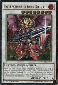 Ignister Prominence, the Blasting Dracoslayer (UTR) [Clash of Rebellions] [CORE-EN050] | Gear Gaming Fayetteville