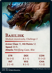 Basilisk Art Card [Dungeons & Dragons: Adventures in the Forgotten Realms Art Series] | Gear Gaming Fayetteville