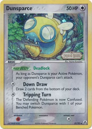 Dunsparce (31/92) (Stamped) [EX: Legend Maker] | Gear Gaming Fayetteville