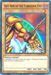 Left Arm of the Forbidden One (A) [King of Games: Yugi's Legendary Decks] [YGLD-ENA21] | Gear Gaming Fayetteville