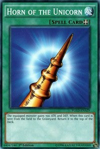 Horn of the Unicorn (A) [King of Games: Yugi's Legendary Decks] [YGLD-ENA29] | Gear Gaming Fayetteville