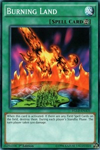 Burning Land (A) [King of Games: Yugi's Legendary Decks] [YGLD-ENA31] | Gear Gaming Fayetteville