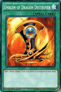 Emblem of Dragon Destroyer (C) [King of Games: Yugi's Legendary Decks] [YGLD-ENC34] | Gear Gaming Fayetteville