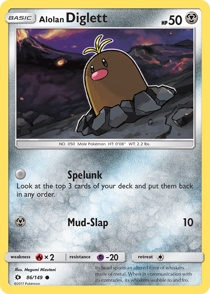 Alolan Diglett (86/149) [Sun & Moon: Base Set] | Gear Gaming Fayetteville