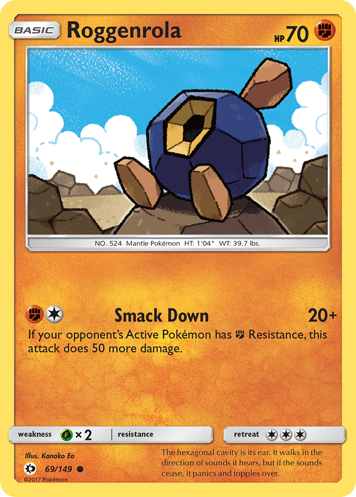 Roggenrola (69/149) [Sun & Moon: Base Set] | Gear Gaming Fayetteville