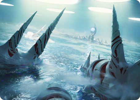 Seachrome Coast Art Card [Phyrexia: All Will Be One Art Series] | Gear Gaming Fayetteville