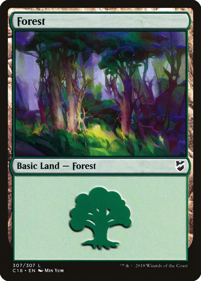 Forest (307) [Commander 2018] | Gear Gaming Fayetteville