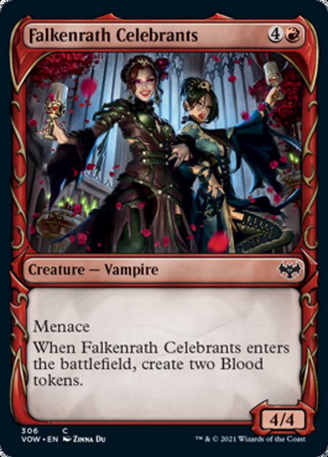 Falkenrath Celebrants (Showcase Fang Frame) [Innistrad: Crimson Vow] | Gear Gaming Fayetteville