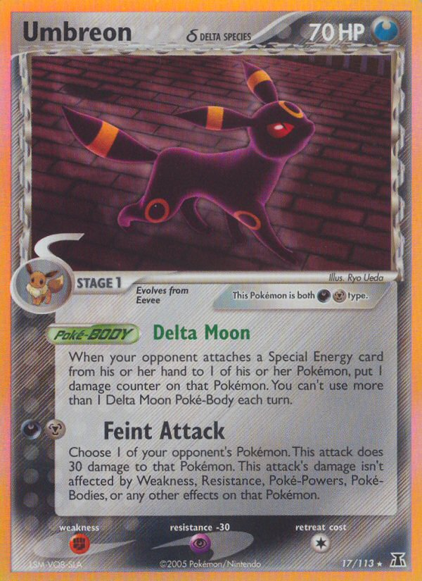 Umbreon (17/113) (Delta Species) [EX: Delta Species] | Gear Gaming Fayetteville