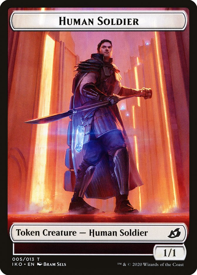 Human Soldier Token (005/013) [Ikoria: Lair of Behemoths Tokens] | Gear Gaming Fayetteville