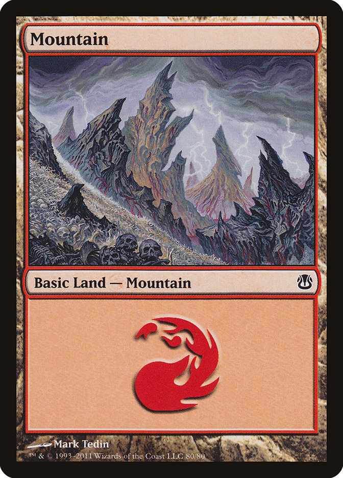 Mountain (80) [Duel Decks: Ajani vs. Nicol Bolas] | Gear Gaming Fayetteville