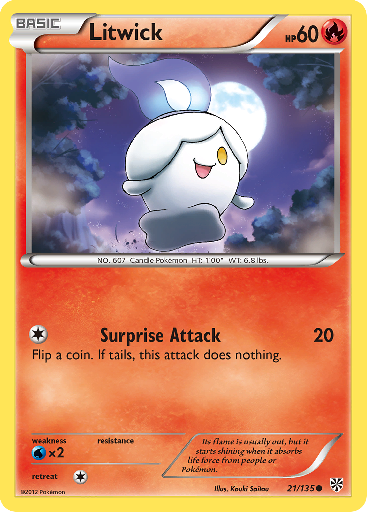 Litwick (21/135) [Black & White: Plasma Storm] | Gear Gaming Fayetteville