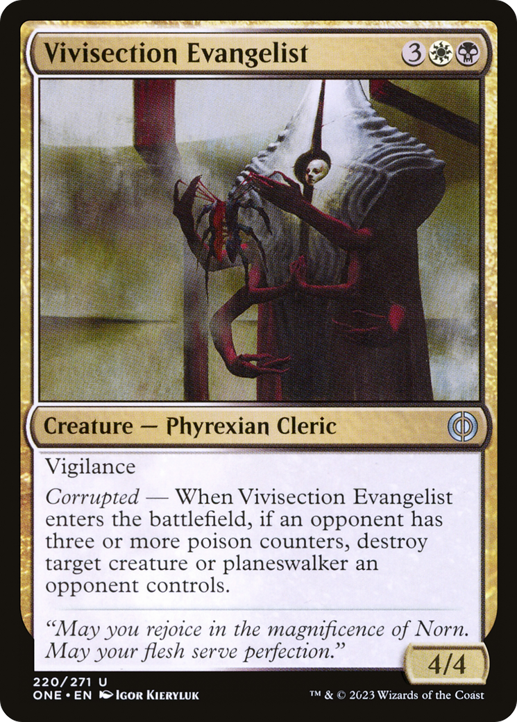 Vivisection Evangelist [Phyrexia: All Will Be One] | Gear Gaming Fayetteville