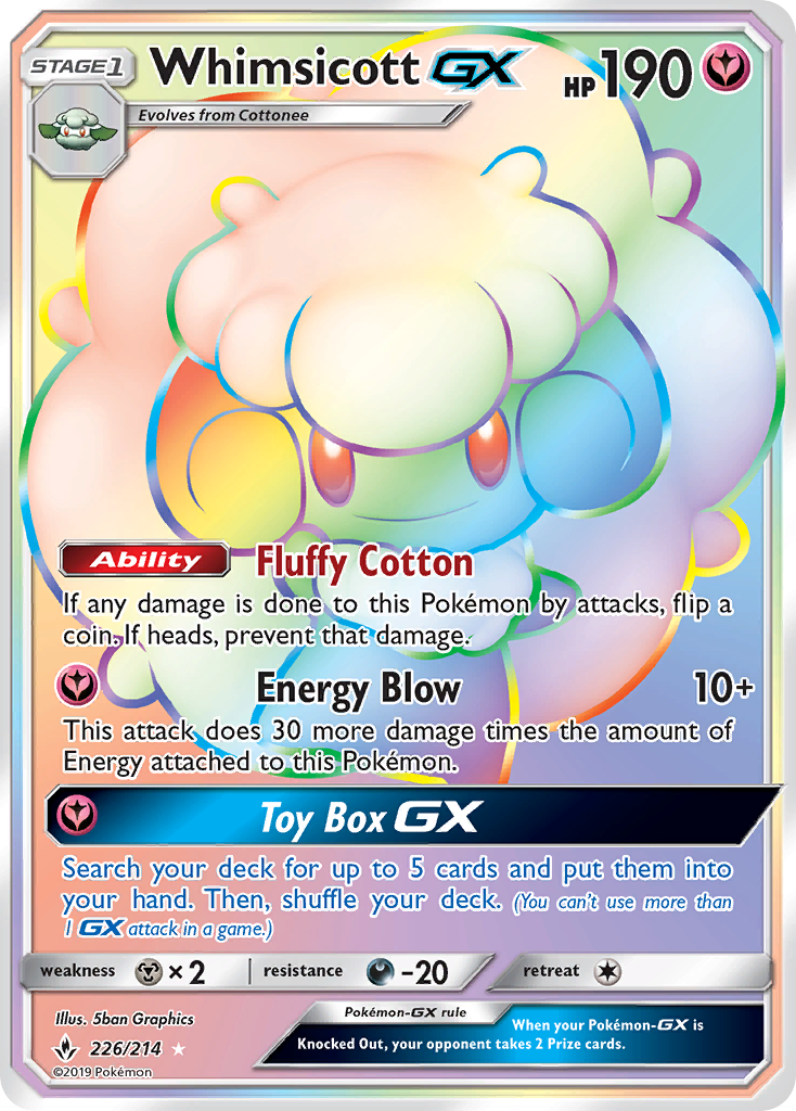 Whimsicott GX (226/214) [Sun & Moon: Unbroken Bonds] | Gear Gaming Fayetteville
