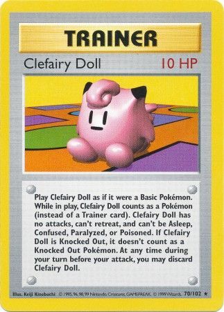 Clefairy Doll (70/102) [Base Set Shadowless Unlimited] | Gear Gaming Fayetteville