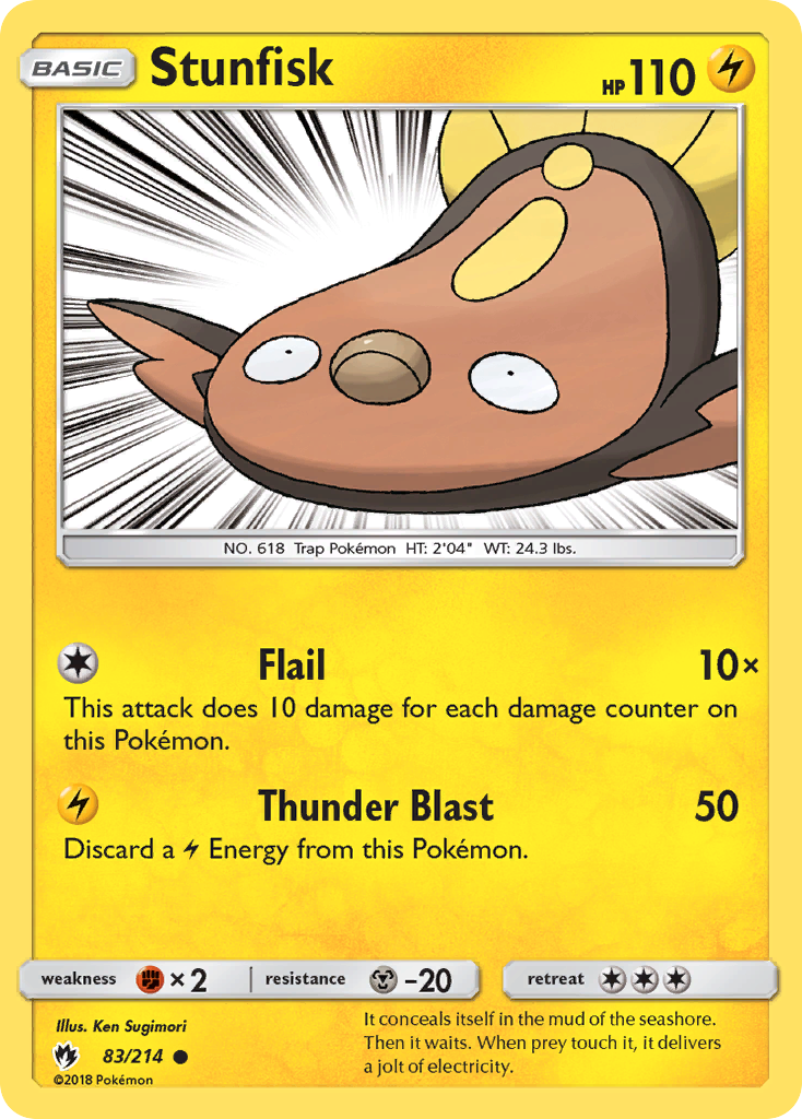 Stunfisk (83/214) [Sun & Moon: Lost Thunder] | Gear Gaming Fayetteville