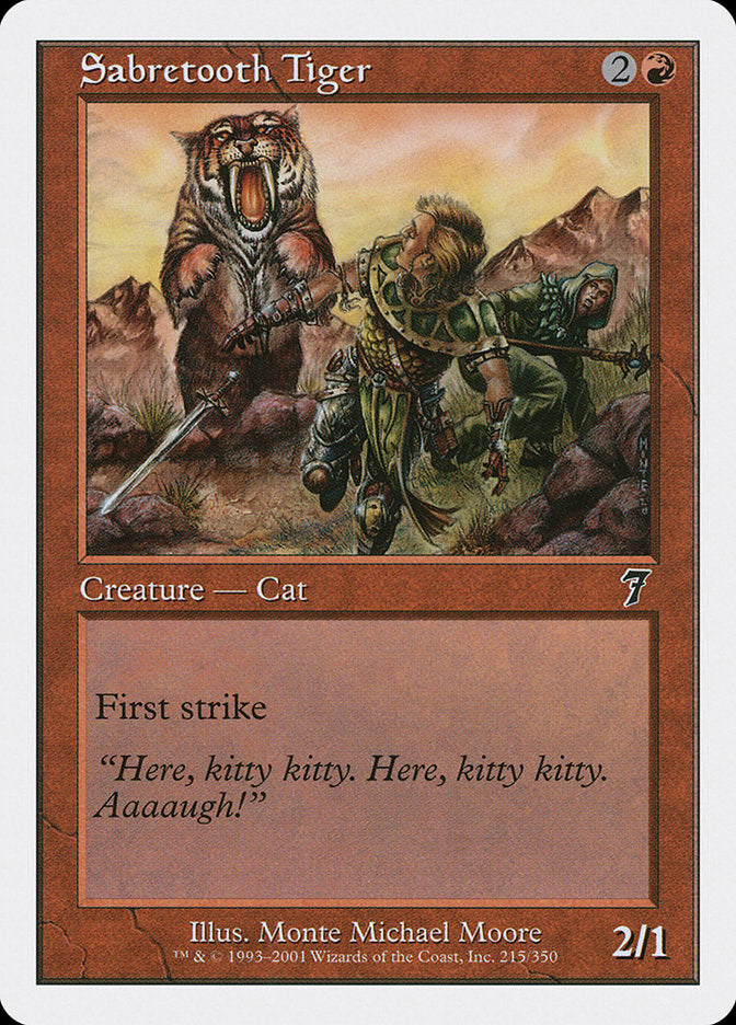 Sabretooth Tiger [Seventh Edition] | Gear Gaming Fayetteville