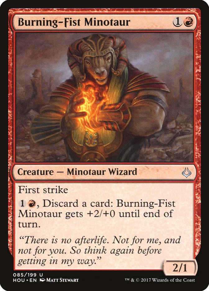 Burning-Fist Minotaur [Hour of Devastation] | Gear Gaming Fayetteville