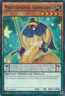 Performapal Swincobra [Starter Deck: Yuya] [YS16-EN003] | Gear Gaming Fayetteville