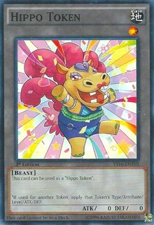 Hippo Token (Yellow) [Starter Deck: Yuya] [YS16-ENT02] | Gear Gaming Fayetteville