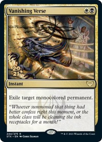 Vanishing Verse [Strixhaven: School of Mages Prerelease Promos] | Gear Gaming Fayetteville