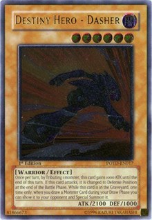 Destiny HERO - Dasher (UTR) [Power of the Duelist] [POTD-EN017] | Gear Gaming Fayetteville