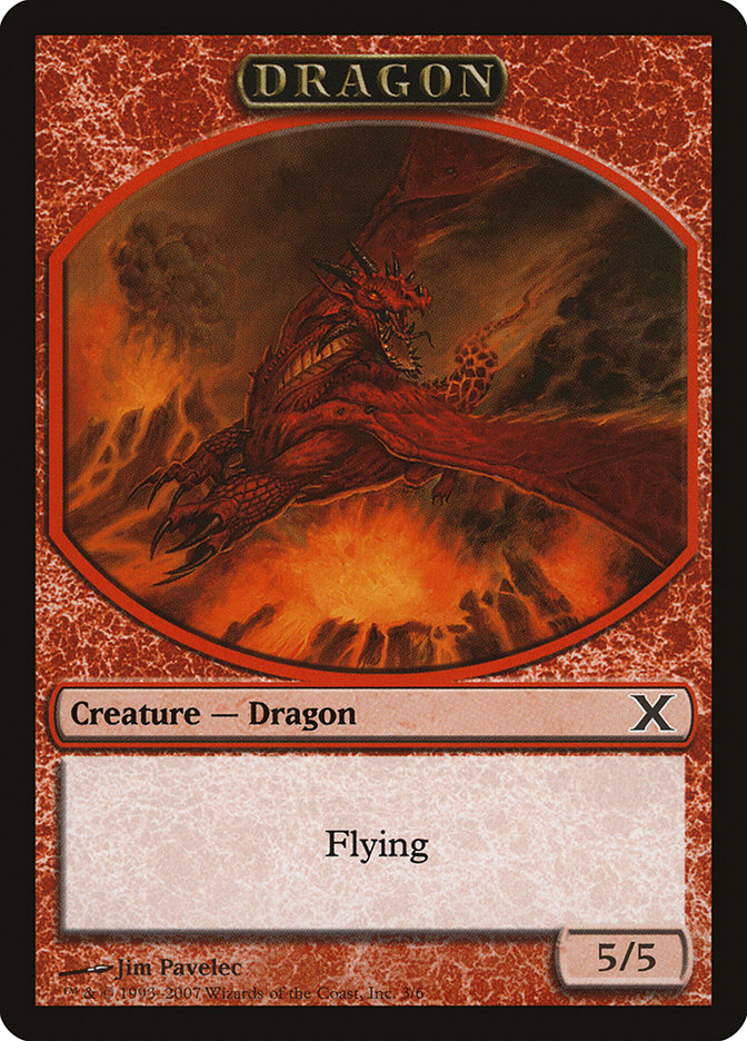 Dragon Token [Tenth Edition Tokens] | Gear Gaming Fayetteville