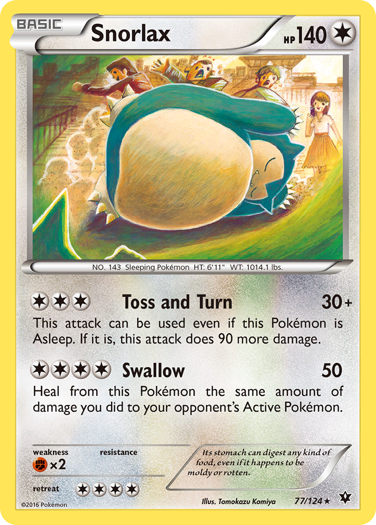 Snorlax (77/124) [XY: Fates Collide] | Gear Gaming Fayetteville